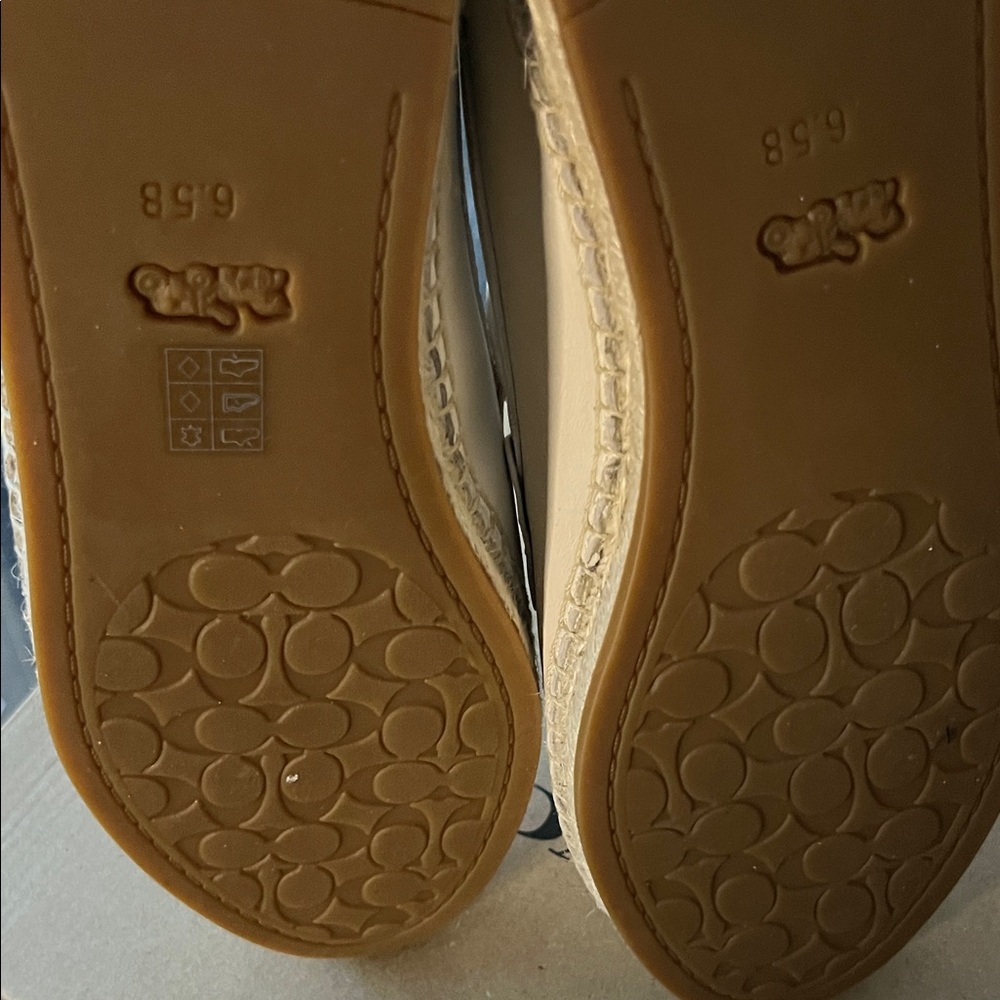 Coach Cream Leather Loafers - Picture 6 of 6